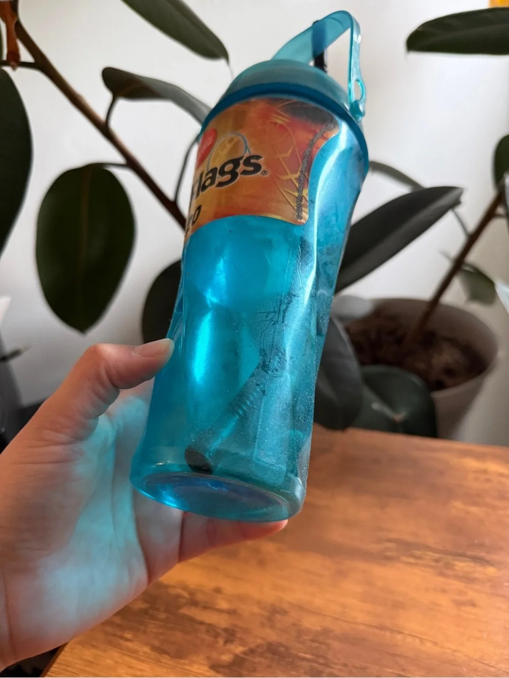 2020 Teal Plastic Souvenir Cup with Straw Six Flags Coca Cola